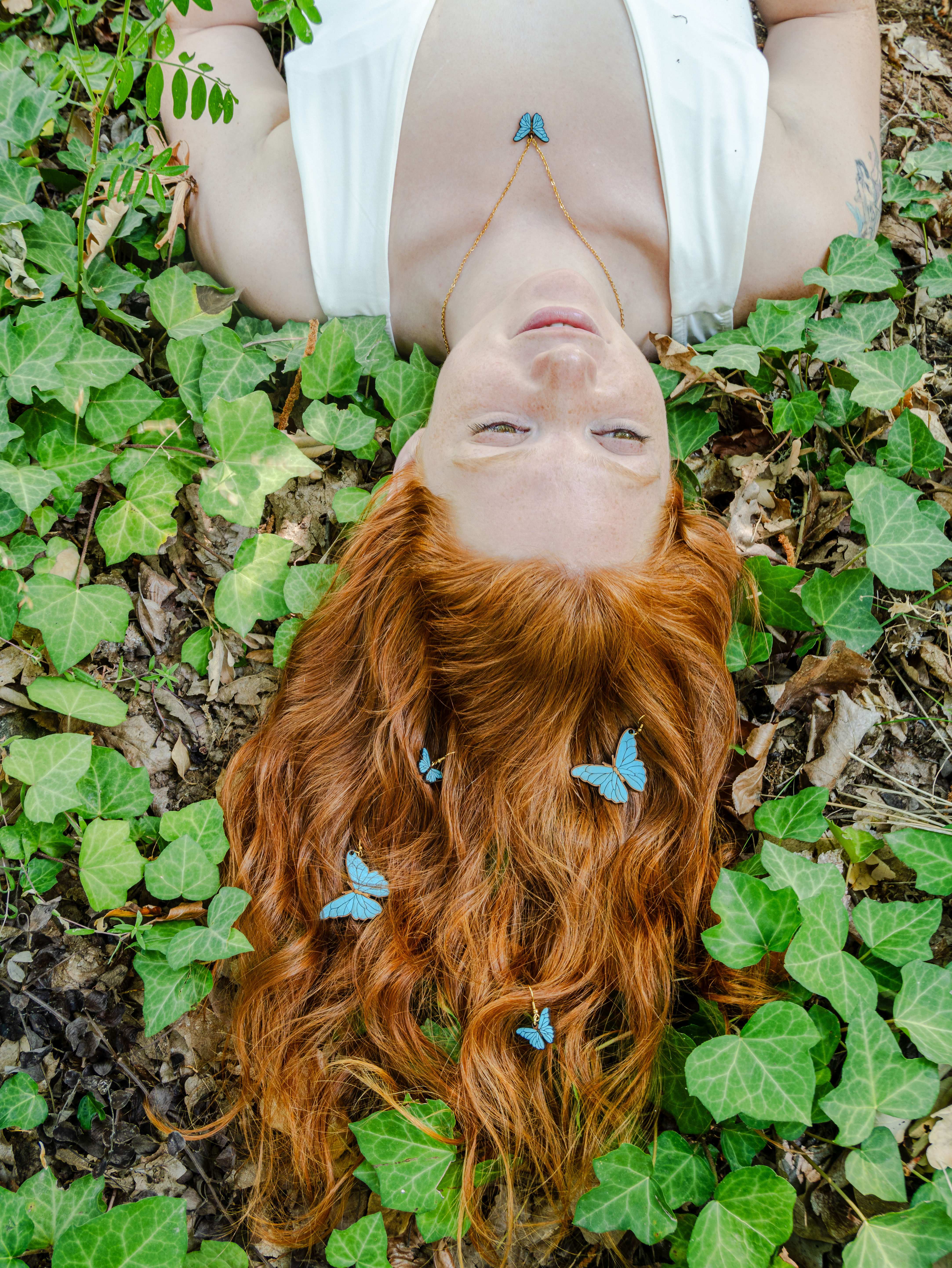 Borboletas azuis - Brincos