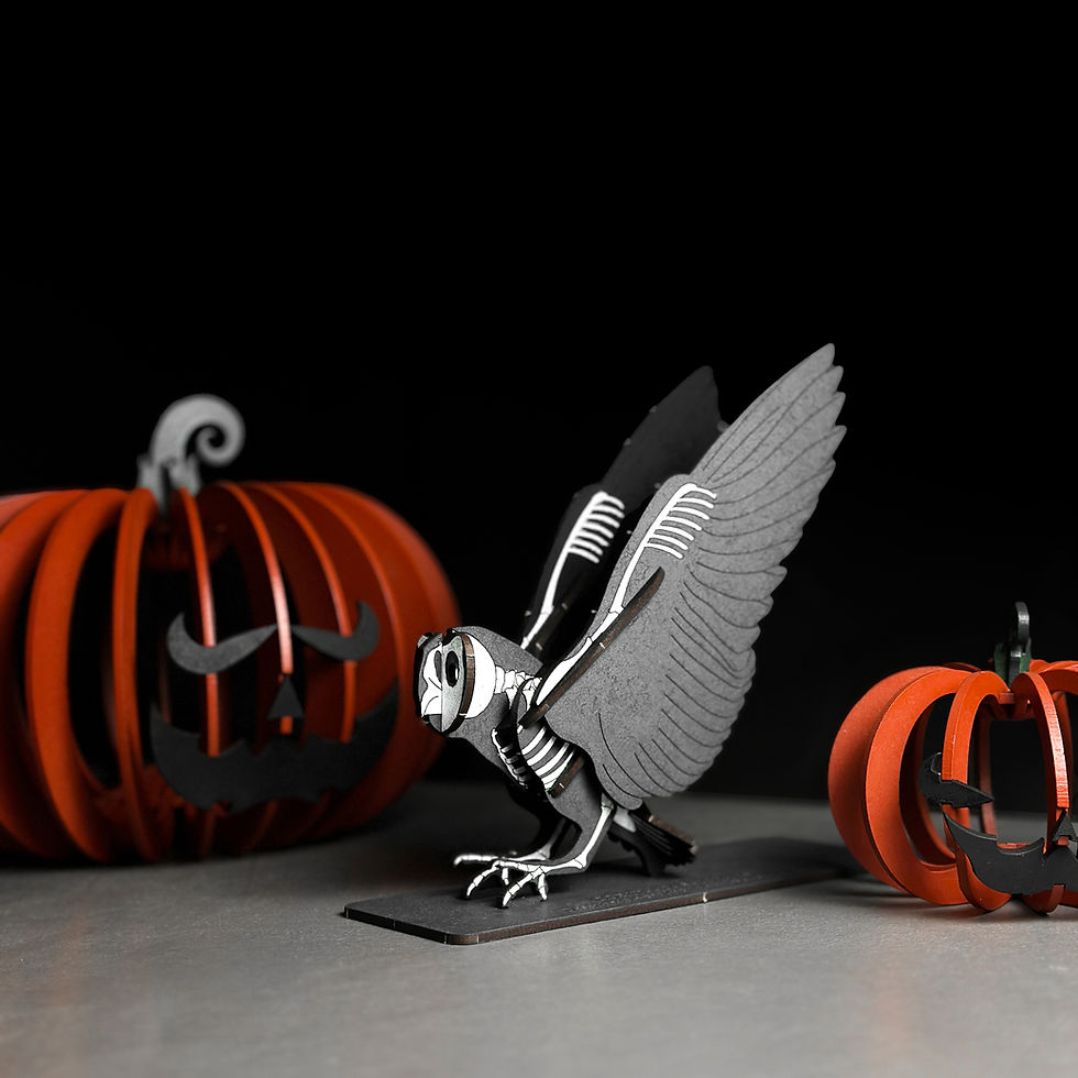 Miniatura: Corujas das Torres 3D - Halloween
