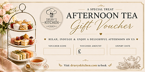 Afternoon tea gift voucher