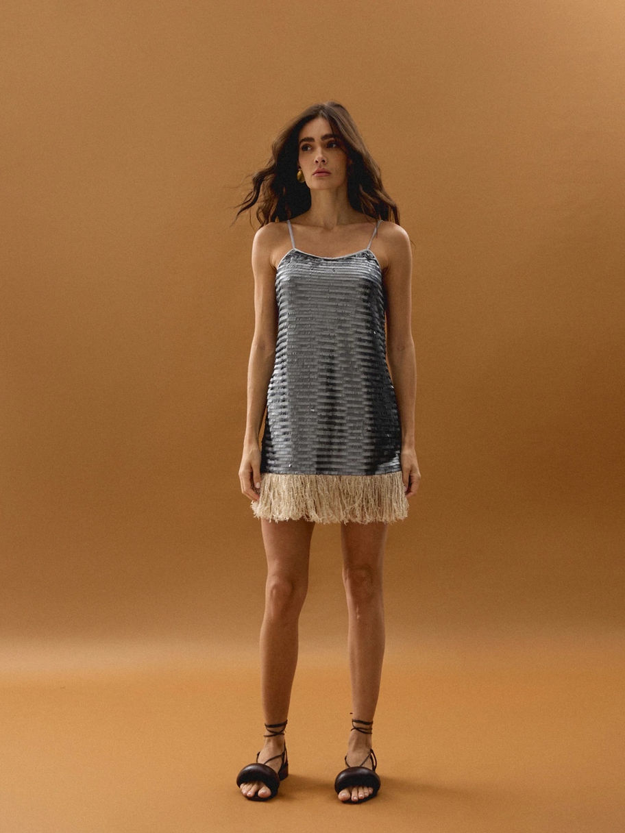 DRESS IBIZA SILVER
