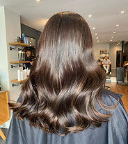 long brunette hair