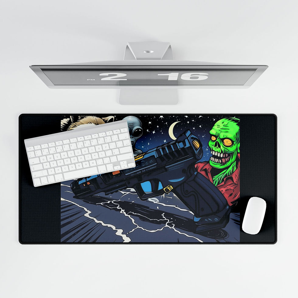 Thumbnail: Canik Alien-Themed Desk Mat - Gamer Gift, Unique Mouse Pad, Sci-Fi Lover's Gift