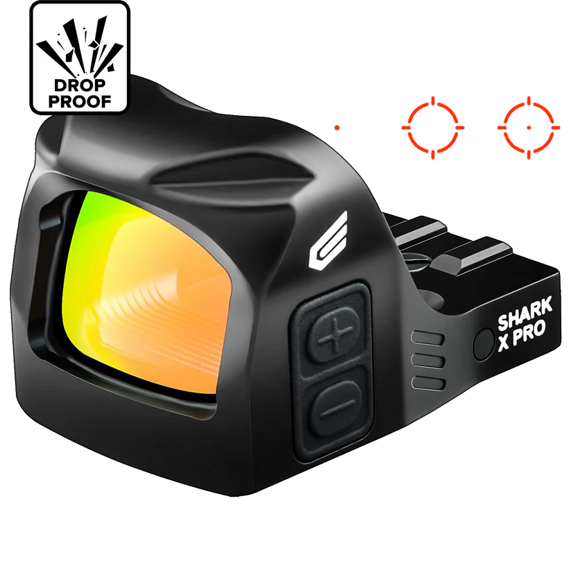 Cyelee Shark X PRO, Red 2 MOA Dot & 26 MOA Circle, For Deltapoint Pro Footprint
