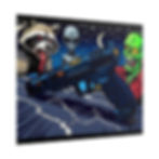Canik Zombie Alien-Inspired Rolled Poster Art, Unique Wall Decor for Sci-Fi Fans