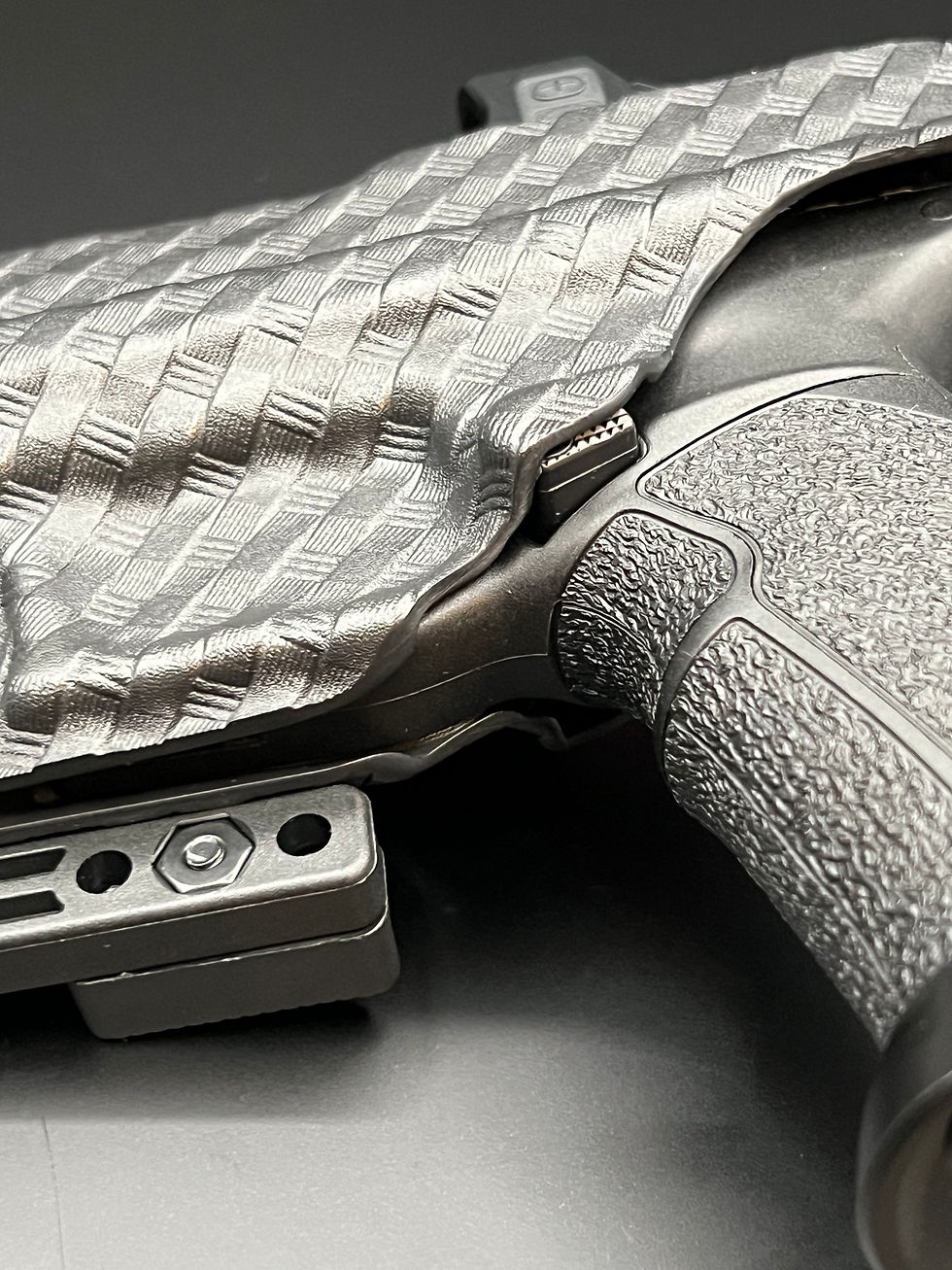 Thumbnail: TISAS PX9 DUTY COMP OR DUTY CARRY  IWB HOLSTER IN BLACK BASKETWEAVE