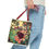 Thumbnail: Colorful Zinnia Floral Tote, Garden Lover Bag 