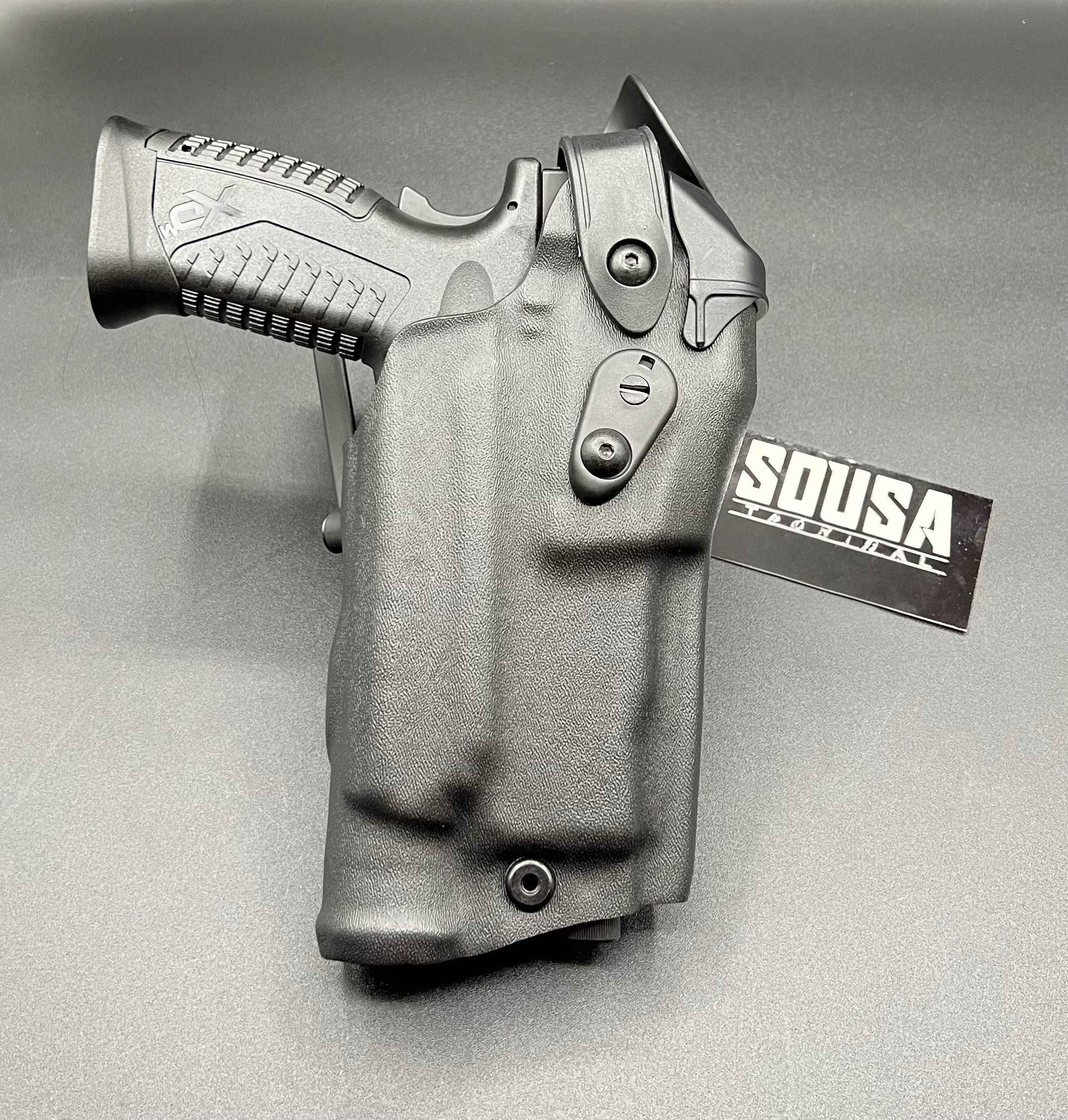 SPRINGFIELD XDM LEVEL 3 DUTY LIGHT BEARING HOLSTER SOUSA TACTICAL MODIFIED