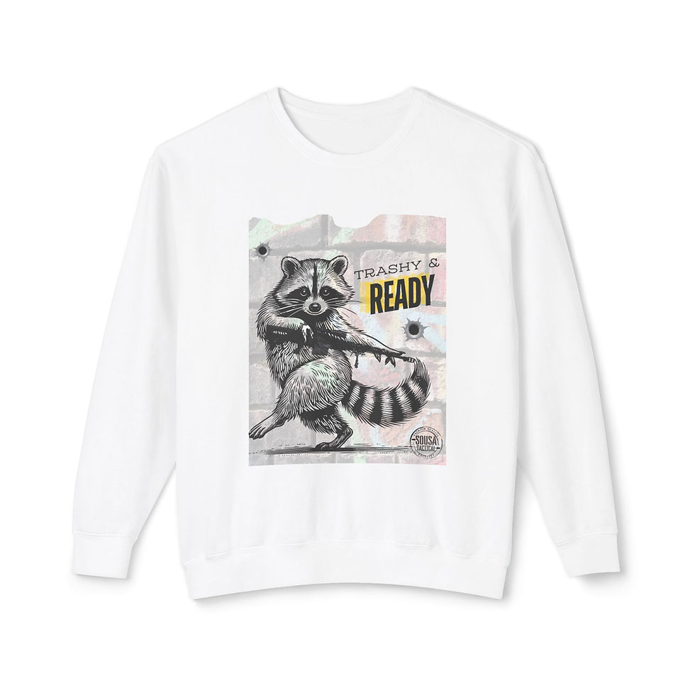 Thumbnail: Raccoon AR15 Unisex Sweatshirt Trashy & Ready