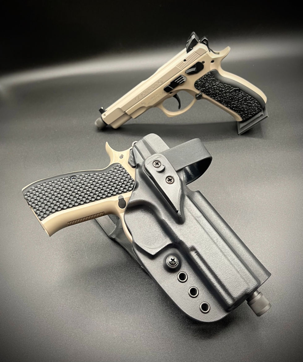 Thumbnail: LEVEL 2 DUTY HOLSTER FOR CZ PO1 SPO1 75BD  GRADE MODIFIED OWB