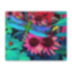 Dragonfly Conflower Print Canvas Wall Art, Home Decor, Floral Art, Nature Gift