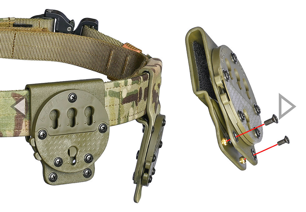 Thumbnail: CANIK TLR1/hl LEVEL 2 DUTY GRADE OWB HOLSTER - INCLUDES QUICK CONNECT AND BELT SLIDE