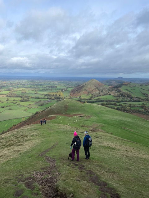 Hiking on the Caer Caradoc