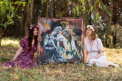 miroirs de l'âme
lana dri Annabelle Amory acrylique collage peinture shooting nature onirique