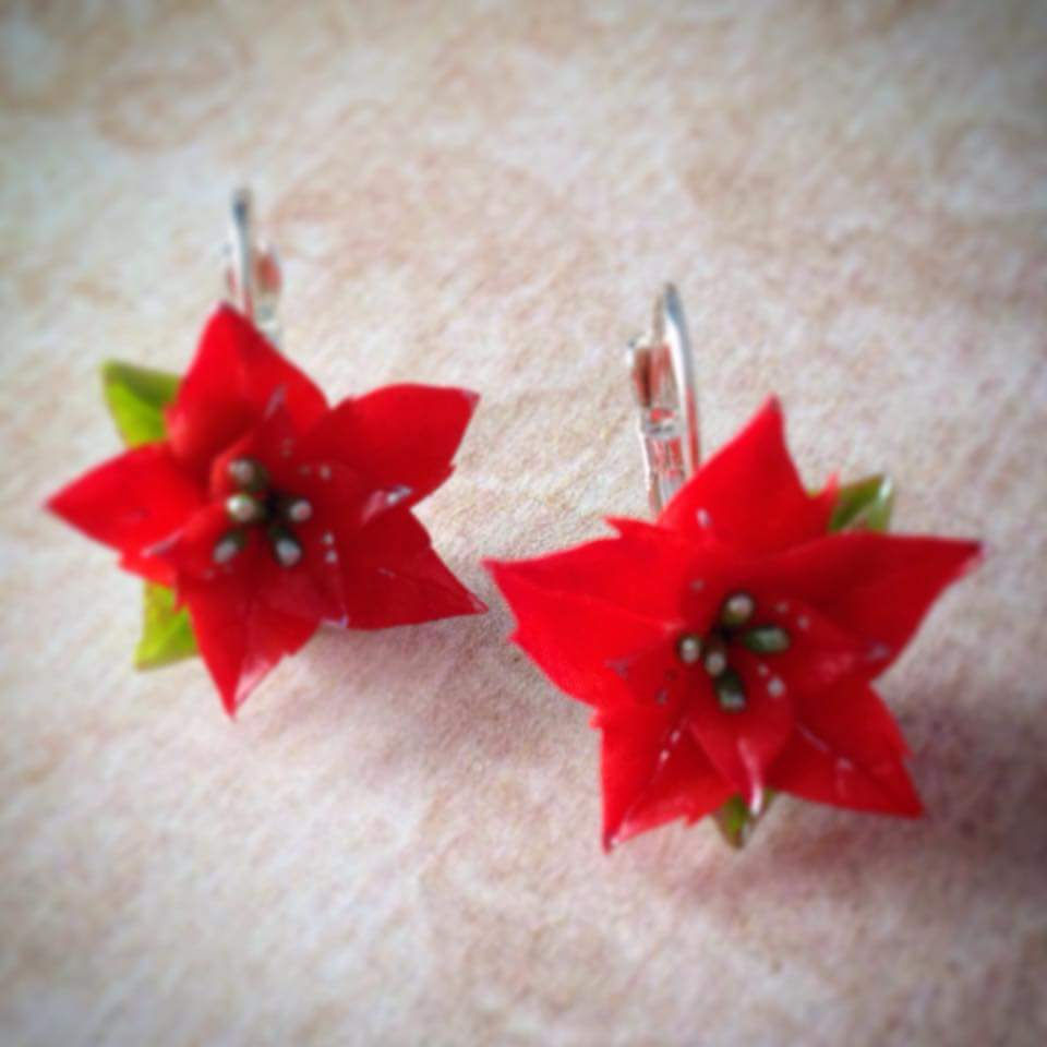 Orecchini Stella di Natale