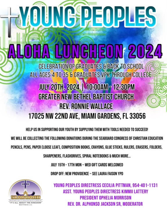 Young People Aloha Lunchon 2024