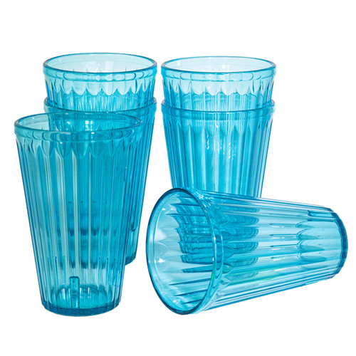 For Wedding Fancy Plastic Cups 12oz Blue Fountain Plastic Cups
