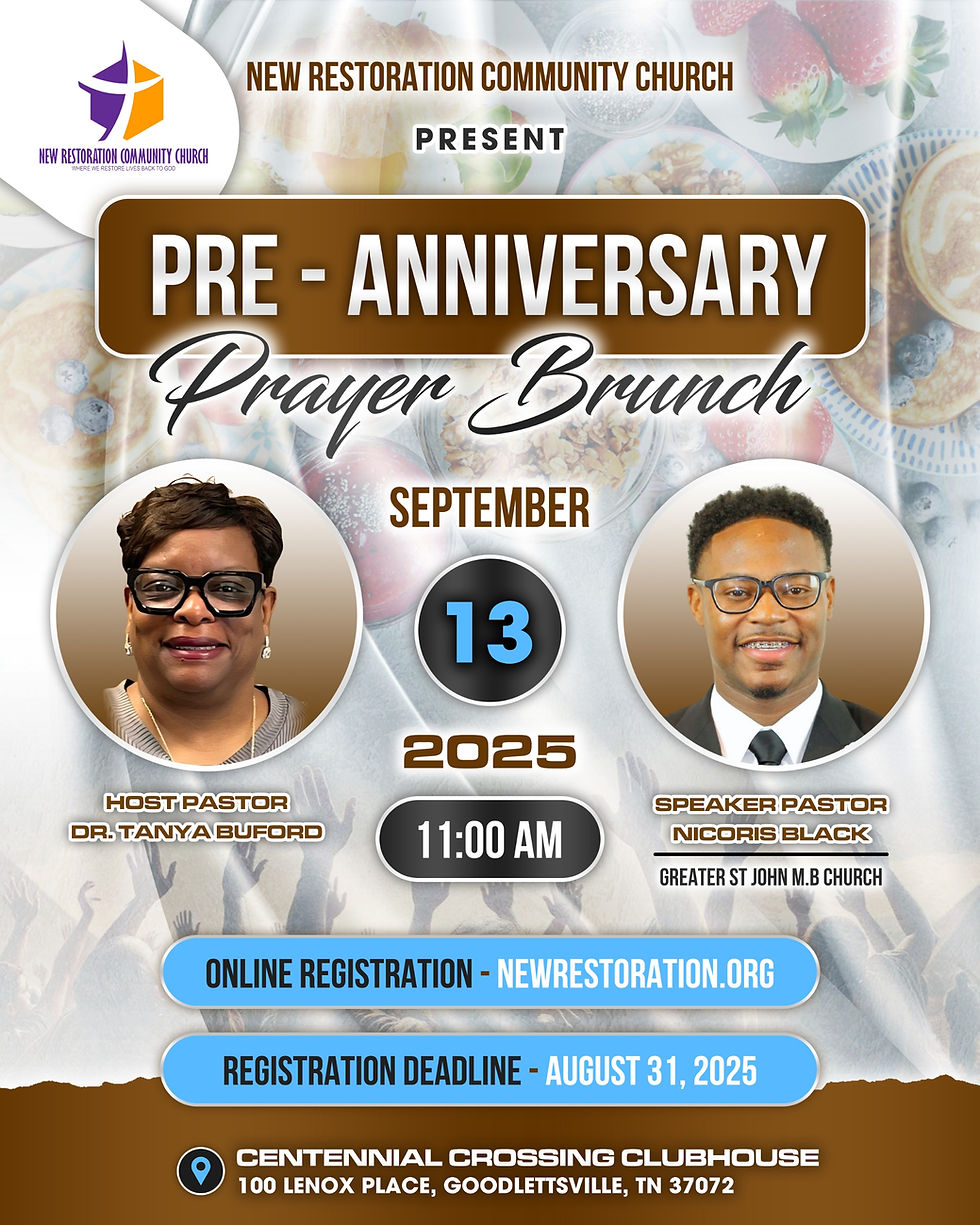 Pre-Anniversary Prayer Brunch