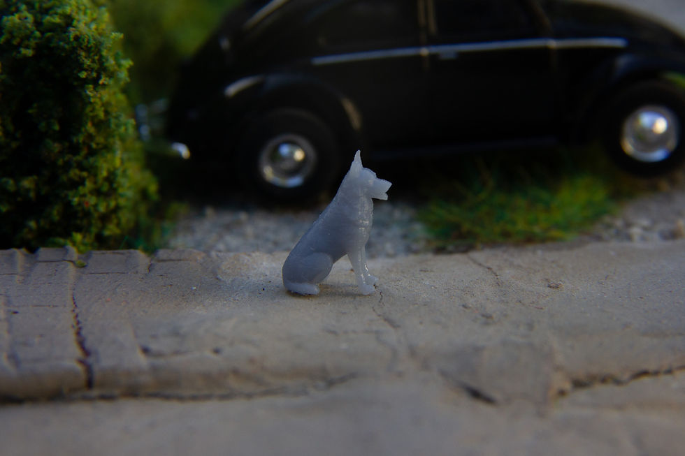 Thumbnail: HO Scale/OO Gauge/N Scale Dogs x6