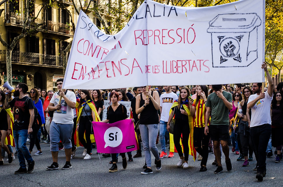 Catalan Demonstrators - Taken with D7000