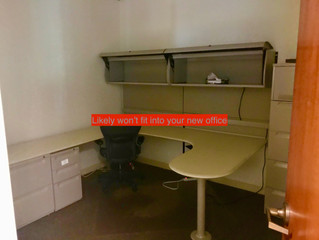 New furniture is not always the answer but don't take all the old. Invest in your new space.