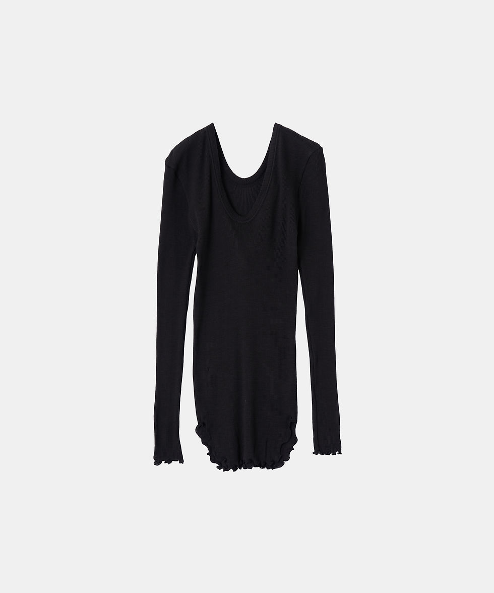 サムネイル： Wool Rib L/S Pullover