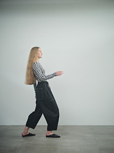 Diamond Print Rib L/S Pullover | hakuji