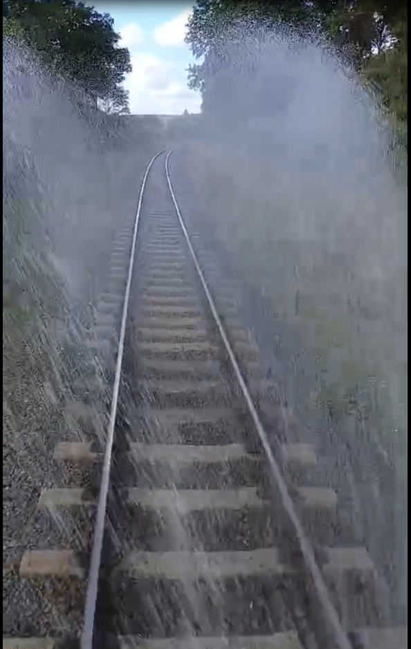 Damp-Down Train spraying in action - Antony Bartlam