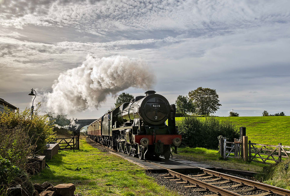 Visiting locomotive 46115 'Scots Guardsman'. Bob Green