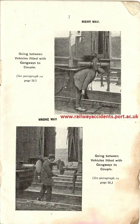 Extract from railway safety briefing