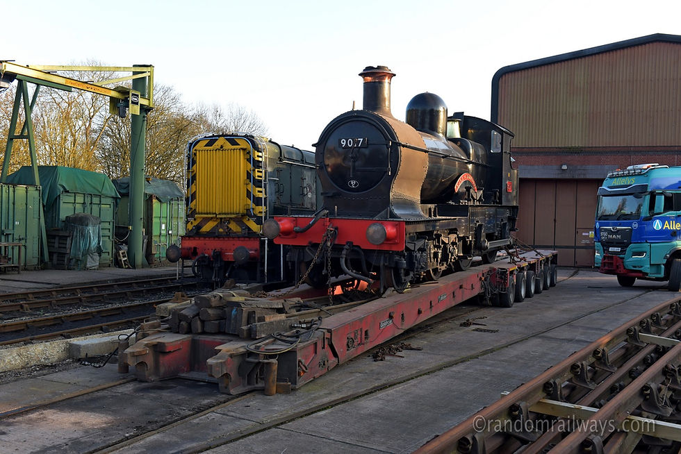 The Dukedog at Bridgnorth waiting to be offloaded. Gary Essex
