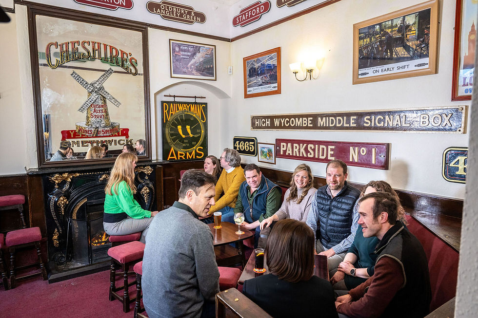 A cosy pub experience at the Railwayman's Arms