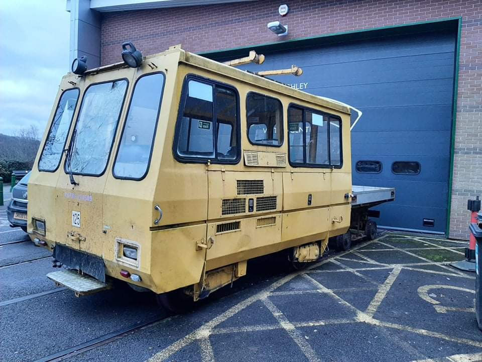 The patrolmen's vehicle when it arrived at the SVR in 2022. Brent Cleeton