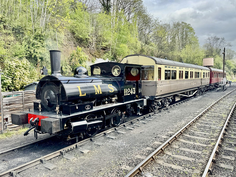 The Pug 11243 is prepared for its next run at Bewdley with the Autotrain stock. David Bissett