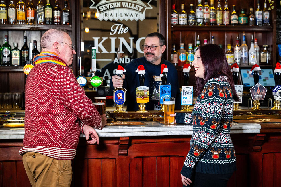 At the bar of the King and Castle