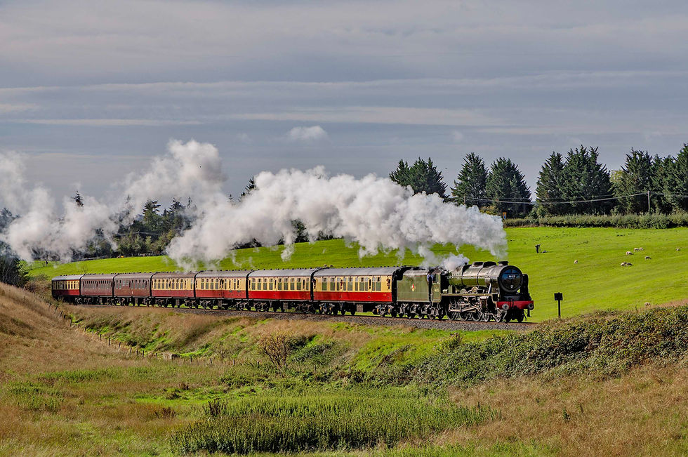 LMS 46115 'Scots Guardsman' as viewed from the east side of Eardington Bank. Alan Corfield