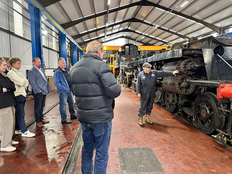One of the behind-the-scenes tours at Bridgnorth. Victoria Evans