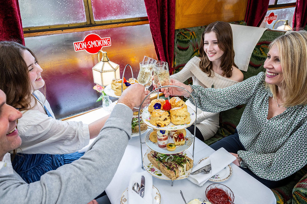 On-train afternoon teas are also available