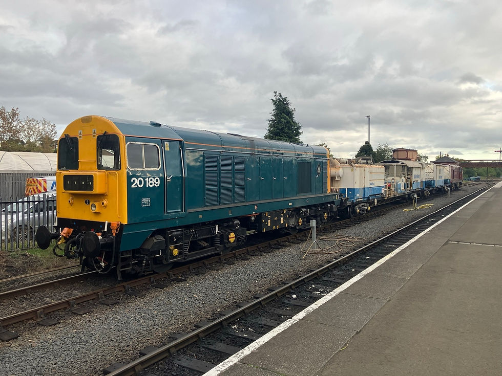 Balfour Beatty Drain Train arrives on the SVR - Matt Robinson