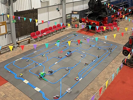Giant train set at The Engine House. TrainTimeUK.jpg