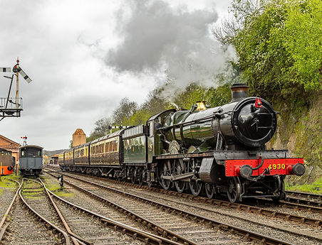 Hagley Hall leaving Bewdley during the 2026 Spring Steam Gala. Kevin Whitehurst.jpg