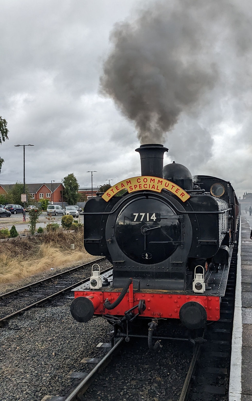 Waiting to depart - the steam-hauled Bewdley Express. Peter Bassett