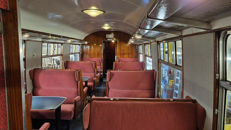 The seats were upholstered by volunteers at Kidderminster. Martin Turbutt