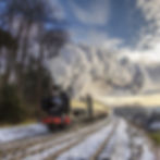 7714 powers through the snow.. ALAN CORFIELD