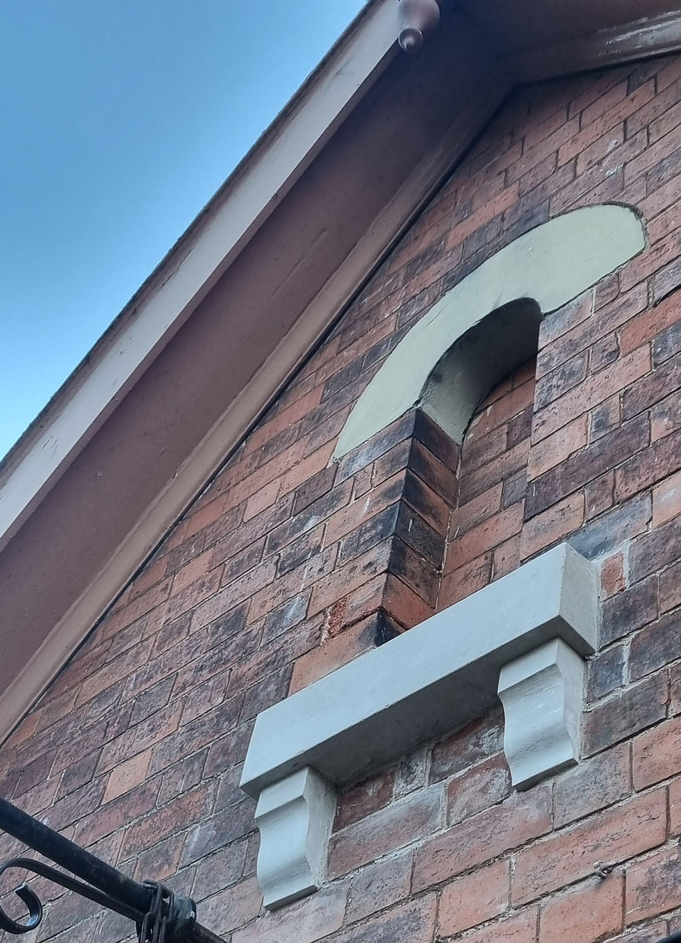 Detail of the recent stone work. James Pearson