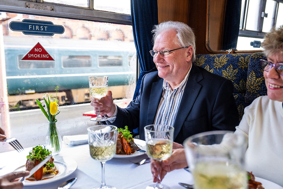 Dining in style on board an SVR train