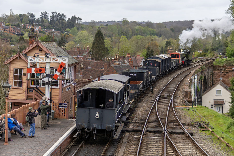 The Goods Train departs Bewdley. Jason Hood