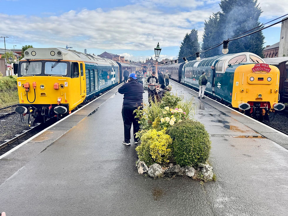A great start to the day - Alycidon & Glorious line up at Kidderminster. David Bissett