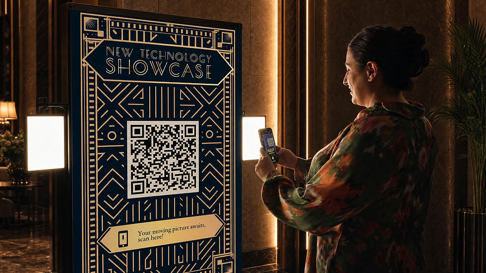 Magic Mirror QR code handoff