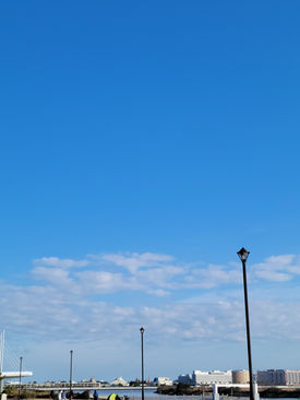 青空の下リフレッシュタイム