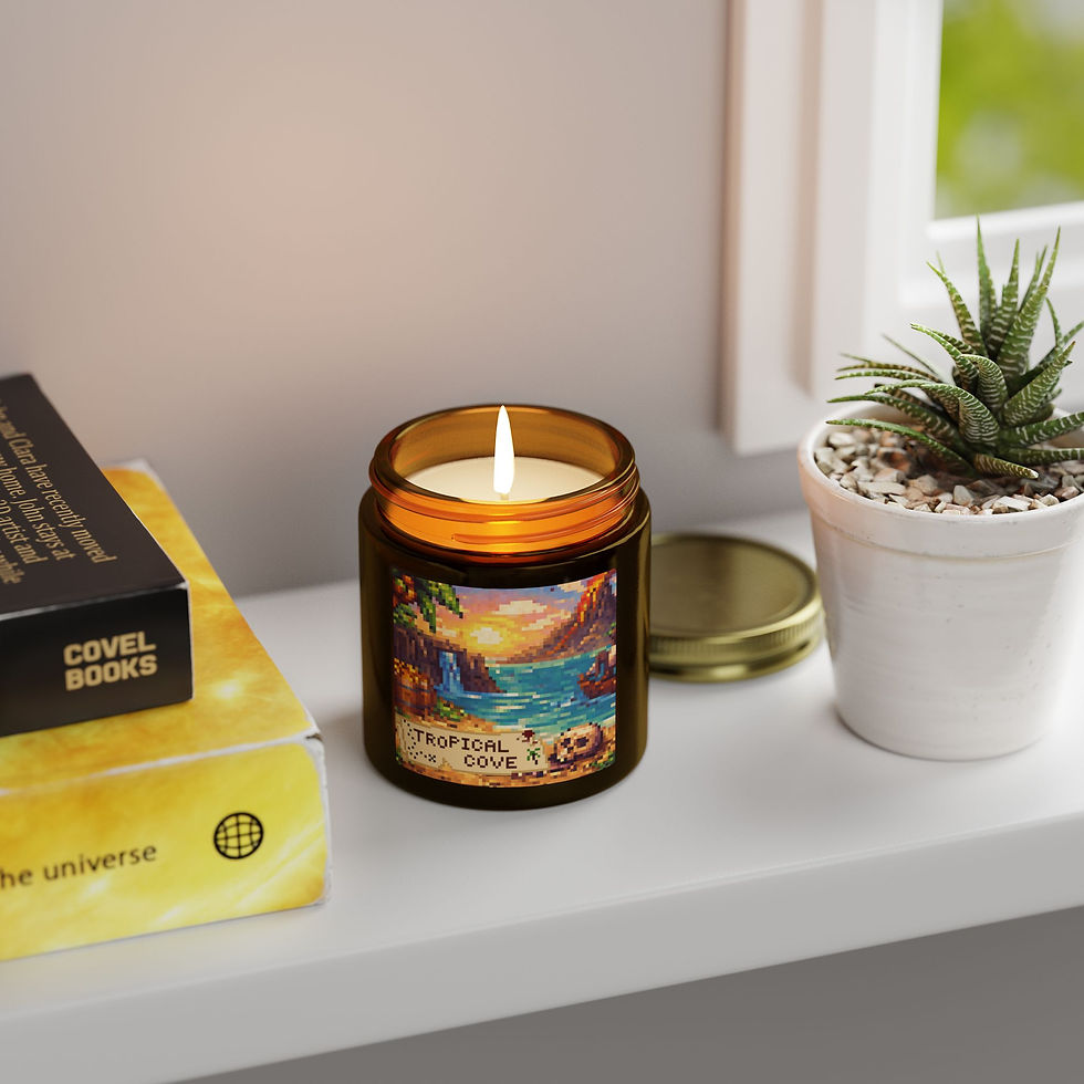 Thumbnail: Coconut Mango Scented Candle — Tropical Cove (4oz & 9oz)